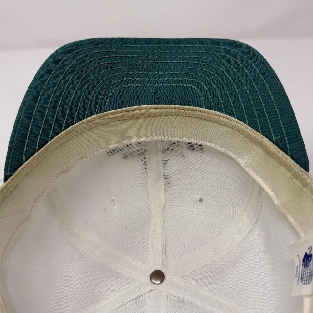 Vintage Sacramento Surge Hat Cap Snap Back One Size White Teal WLAF Football 90s